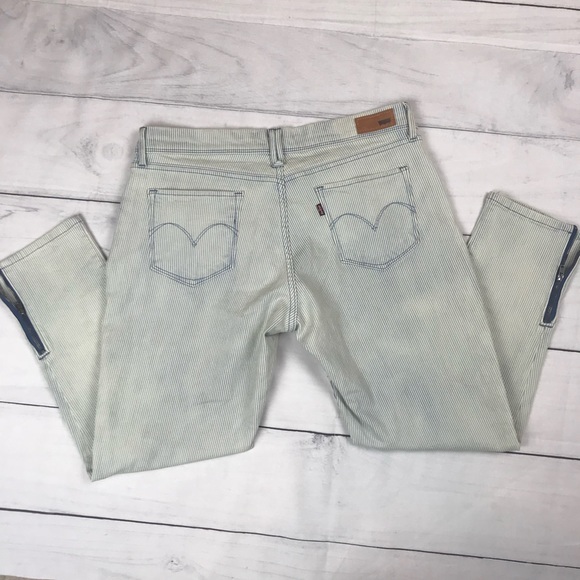 Levi’s Denim Curve Pinstripe Jean Capris 30 - Picture 5 of 8